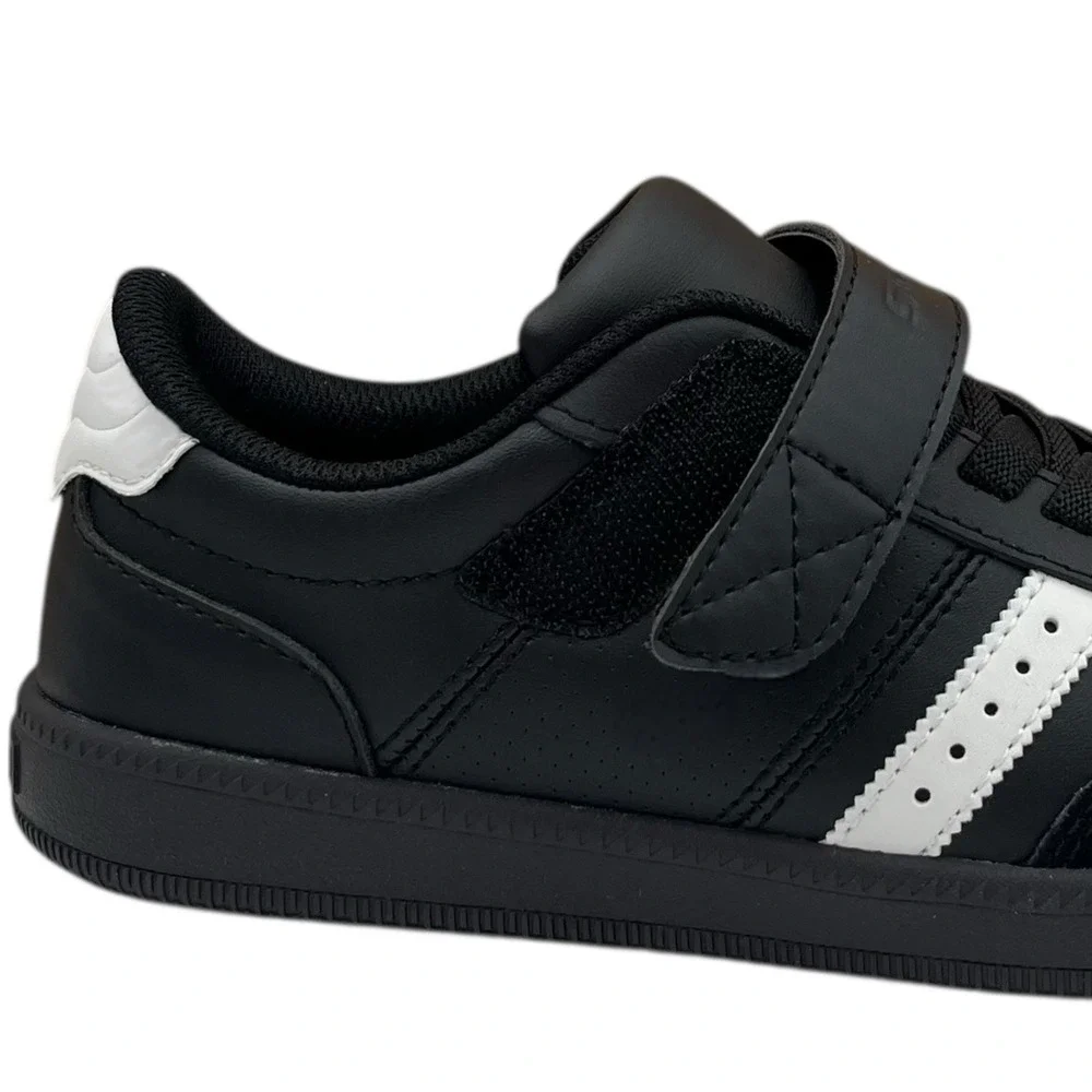 Skechers Zinger‎ Street Youth Boys Athletic Slip-on Shoes Size 3 Black White